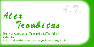 alex trombitas business card